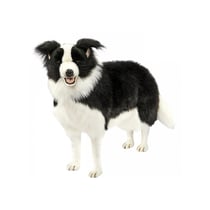 Hansa Peluche Géante Border Colley 4 pattes 84cmL - Hansa Peluches G antes