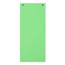 Paquet 100 fiches intercalaires horizontales unies perforées Forever - 105x240mm - Vert - x 12 - Exacompta