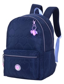 Sac à dos scolaire – MARSHMALLOW HEARTSY – Noir – 2 compartiments