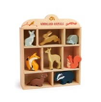 Set d'animaux en bois : animaux de la forêt