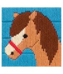 Mon 1er kit canevas - Tête de cheval - Anchor Marron