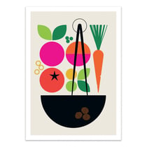 Affiche 50x70 cm - Cooking - Bo Lundberg