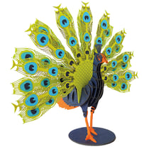 Maquette 3D en papier Paon