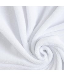 Tissu Micro Eponge Bambou de 150 cm de largeur Blanc vendu par 50 cm