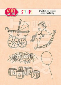 Tampons transparents Stroller Baby Craft and you design