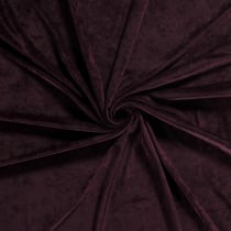 Tissu Velours d'ameublement extensible Alcéa uni Bordeaux