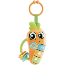Carot - Hochet électronique - CAROTINA BABY - Mélodies et bruits d'animaux, Anneaux de dentition
