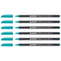 Lot de 6 feutres de coloriage pointe fine 1 mm - EDDING - Turquoise