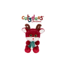 Peluche - Peluche > Renne NICO Rouge Echarpe Verte – 13 cm