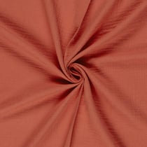 Tissu double gaze uni  Corail
