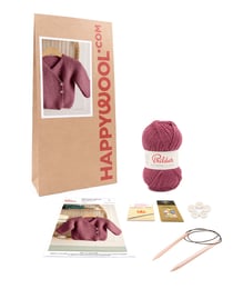 Kit Tricot Brassière laine Harlem ORCHIDEE NAISS