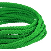 Bobine 50m Cordon damier polyester 5mm vert foncé