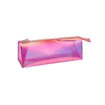 Trousse rose irisee transparente - Rico Design