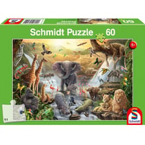 Puzzle Animaux en Afrique 60 pcs - Schmidt Spiele
