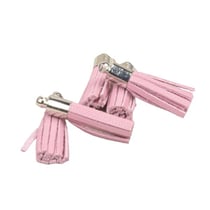 Mini pompons 6 pièces rose 2,5cm