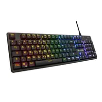 Clavier Gaming mécanique GLAB Platinium - Switch Rouge - RGB - Haute réactivité - Slim et robuste - Noir