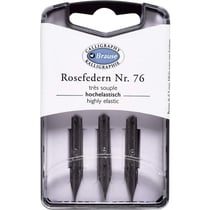 3 plumes d'écriture - Pour porte-plume - Métal - Calligraphie - Brause