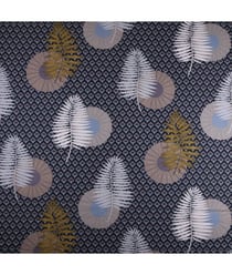 Tissu coton feuilles d'automne de 150 cm de largeur Noir vendu par 50 cm