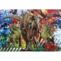 Puzzle jurassic world : le monde des dinosaures - 180 pieces - collection dino - clementoni - 29106