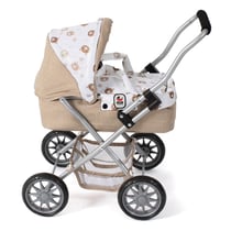 Poussette pour poupée SMARTY Beige avec oursons