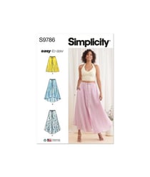Patron Simplicity 9786 - Jupe du 32 au 48 FR taille n°FR 32-40