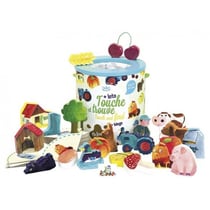Touche et trouve la ferme + loto en bois - vilac - 2410 - jeu tactile