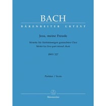 Partition musicale BACH - Jesu, meine Freude BWV 227 - Motet pour chœur mixte à cinq voix - 28 pages