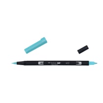 Lot de 6 feutres double pointe aquarellables - TOMBOW - Bleu Process - ABT Dual Brush Pen