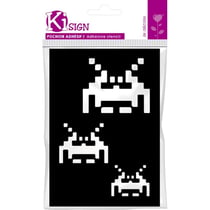 Ki-Sign - Pochoir adhésif Space Invader 7x10 cm