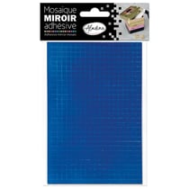 Petits carrés miroirs - Bleu - Adhésif - 0,5x0,5cm - Scrapbooking - Loisirs créatifs - Aladine