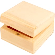 Boîte à bijoux, dim. 6x6x3,5 cm, 1 pièce