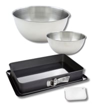 Set de 4 ustensiles de pâtisserie moule à gâteaux bols et spatule Zenker Deluxe