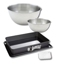 Set de 4 ustensiles de pâtisserie moule à gâteaux bols et spatule Zenker Deluxe