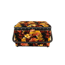 Boîte à couture 18,5x26x16cm fleurs vintage