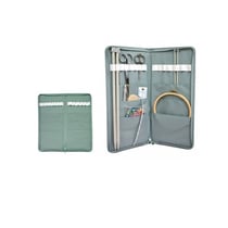 Pochette aiguilles à tricoter 43cmx20cm machine à coudre fonds noir