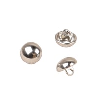 Lot de 3 boutons boule à queue 10mm argent