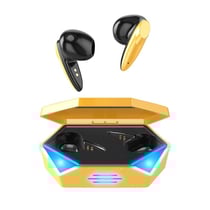 Ecouteurs Bluetooth Gaming Stéréo Tactiles Longue Autonomie Haute Qualité Jaune YONIS