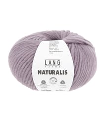 Pelote de laine Mérinos à tricoter Naturalis - Lang Yarns 46 parme