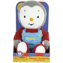 T'choupi Peluche Bouillotte +/- 21 cm avec Micro Perles d'Argile - Apaise les maux de ventre et réchauffe.