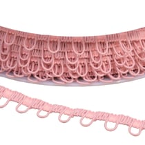 Galon ganse élastique 17mm rose clair au mètre