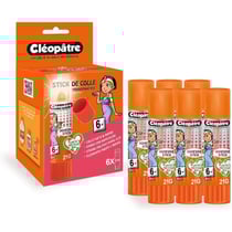 6 bâtons de colle - Transparente - Cléostick Adhésive - 21g - Cléopâtre