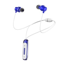 Casque Sport Bluetooth Sans Fil Étanche Avec Micro Et Réduction De Bruit Bleu YONIS