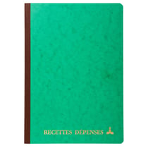Piqûre 297X210 Recettes-dépenses 80 pages - Couleurs assorties - x 10 - Le Dauphin