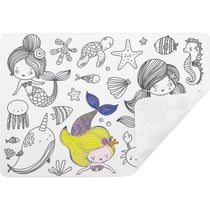 Set de table à colorier - Sirène