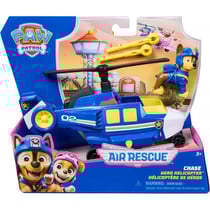 Coffret pat patrouille air rescue : hélicoptère de police + chase - véhicule - figurine chien - paw patrol - spin master