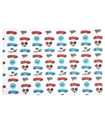 Tissu coton enfant racing de 160 cm de largeur RACING ECRU vendu par 50 cm