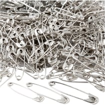 Epingles de sûreté, L : 28+31+36 mm, ép. 0,7-0,8 mm, argent, 600 pièces/ 1 Pq.