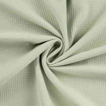 Tissu Nid d'abeille envers éponge uni Bambelux Vert sauge