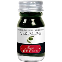 Encre pour stylos plume - Calligraphie - Vert olive - Herbin - Flacon 10ml