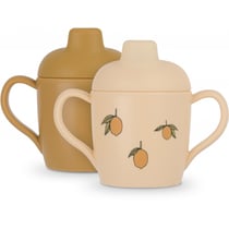 Lot de 2 tasses à bec Citron Konges Sløjd